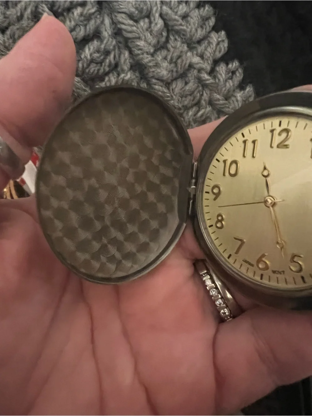 Vintage-Style Motorcycle Pocket Watch - Bronze Tone